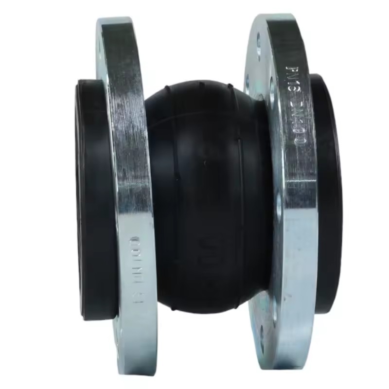 Factory DIN ANSI 6 Inch Single Flange Ball Bellows Flexible Rubber Expansion Joint Manual Water OEM
