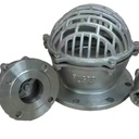 Manual Cast Iron Foot Valve with Stainless Steel Strainer Flange Connection for Water Pumping Systems