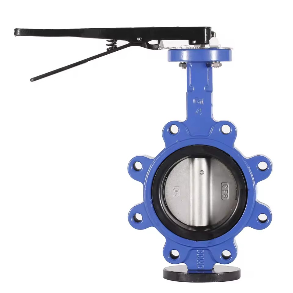 High Performance API609 4 Inch Manual Lug Type Cast Iron Butterfly Valve for Water ISO9001:2008 CE Certified