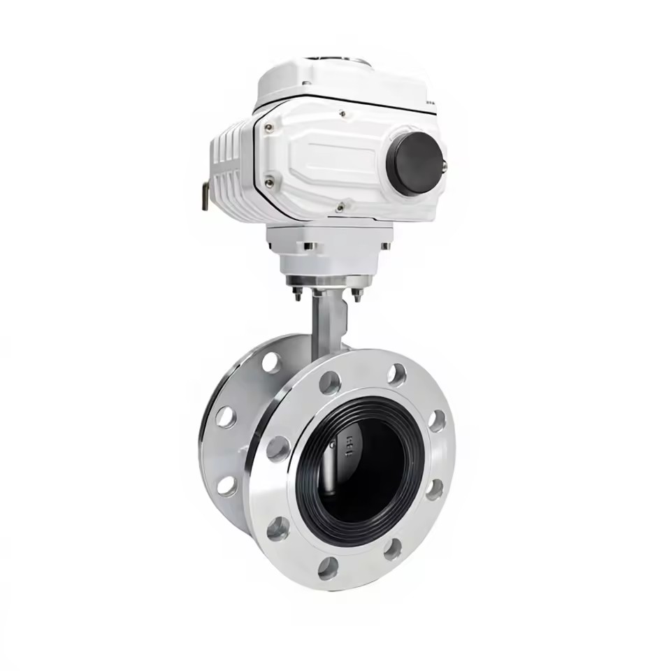 Electric Angle Stainless Steel Flange Butterfly Valve D941X-16P Base Soft Seal Regulation Explosion-proof Switch Control