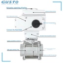 Q911F-16P Electric Ball Valve Stainless Steel Three-Piece Threaded Water 120 High Temperature Explosion-Proof Regulation