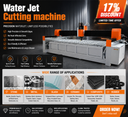 2040 5 Axis CNC Waterjet Cutting Machine 2000x3000mm High Pressure Water Jet Cutter for Stone Metal Glass