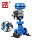 Suyi OEM Pneumatic/Electric Regulating Through-Type Fluorine Lined Control Valve for Chemical Industry/Petroleum Operating Temp.