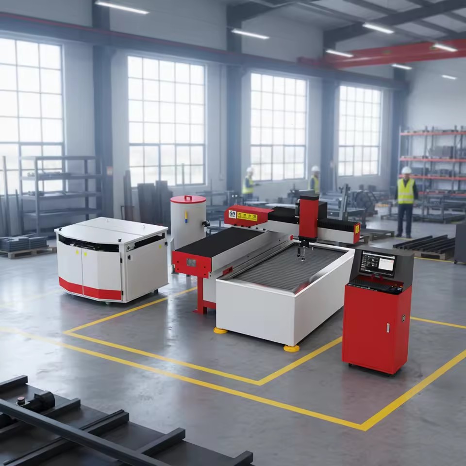 Factory Price Industrial 5 Axis Water Jet Cutter Metal Cutting Machine