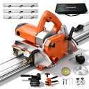 MUFASHA Professional 3000mm Electric Dust-Free 1400w Tile Cutter Straight Chamfer Miter 55/45/90 Water Jet Porcelain
