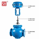 Suyi SY500M Through-Type Pneumatic Sleeve Regulating Control Valve 3/4/5/6/8/10/12inch OEM Chemical/Petroleum Industry