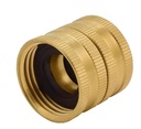 Brass Garden Hose Adapter Double Female Quick Connector 3/4 Inch Flexible ANSI Certified