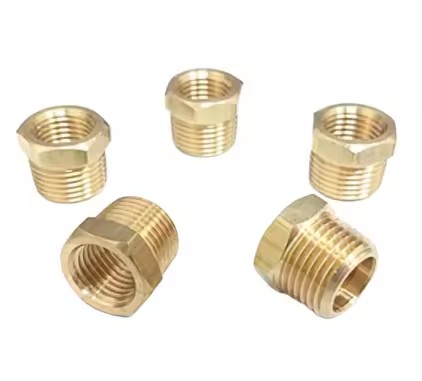 1000PSI 1/4" Female 3/8" Male NPT Brass Hex Bushing ASTM
