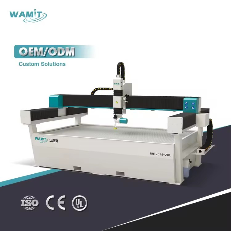 Energy-Saving Multiple Cutting Heads 3-Axis 5-Axis CNC Waterjet Cutter for Tile Metal Glass High-Accuracy Water Jet Cutter