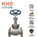 KHD High-Temperature CF8 CF3 CF8M CF3M Flange Globe Valve Stainless Steel Manual Stop Water Globe Valve