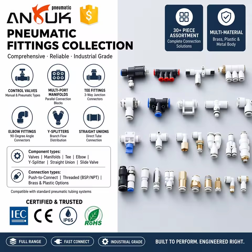 Oem PU Union Plastic Tube with One Touch Quick Coupling Pneumatic Fitting for Construction and Farm Straight Air Connector