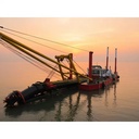 Sanlian Hydraulic Diesel 500/h Cutter Suction Dredger ISO9001 Certified Cost-effective Jet Suction Lake Dredging Equipment PLC