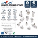ANRUK Airtac Quick Pe Py Plf pp Pu Push-in Air Coupler Elbow Pneumatic Fitting Connector 1/2 1/3 3/4 1/8 Pneumatic Parts