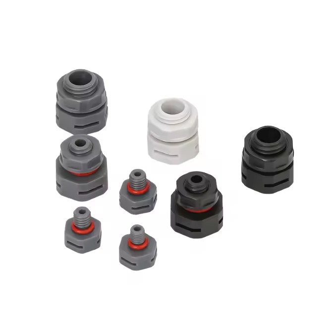 Push-In Pneumatic Valve with Thermo Stable Plastic Body High Temperature Gas Media Plug Structure for Industrial Automation Use