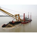 Efficient Diesel Engine Cutter Suction Jet Dredger 14m Depth Urban River Sand Dredging Equipment SANLIAN Gearbox Pump