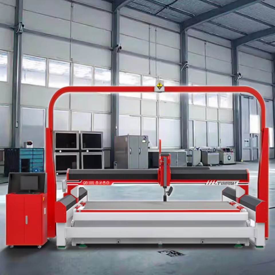 Granite Marble Bathroom Sink CNC Water Cutter 5 Axis Access Water Jet Cutting Machine