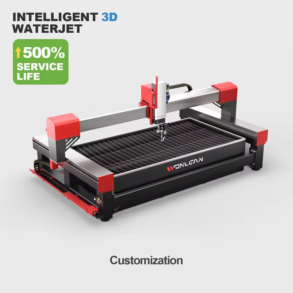 Automatic Water Jet Cutting Machine for Steel 3 Axis Cnc Waterjet