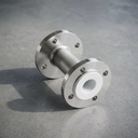 High Quality Corrosion Resistant PTFE Lined Painted Surface Pipe with Flanged Ends for Industrial Acid Transfer