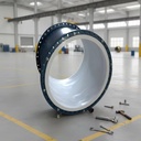 Steel Lined PTFE Molded Pipe, Stainless Steel PTFE Straight Pipe for Chemical Fluid Transfer