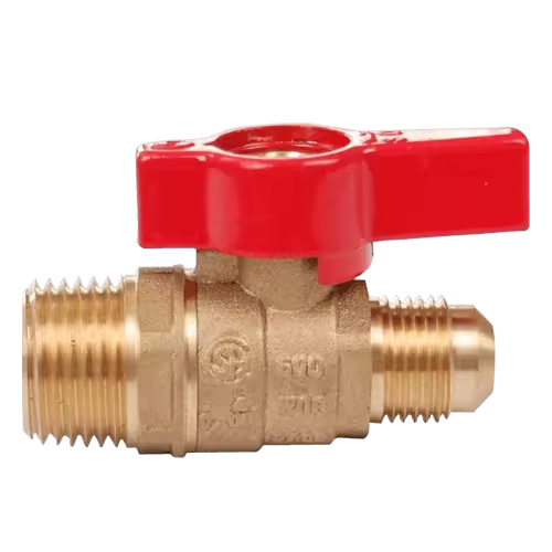 Made-to-Order High Quality Brass Certified Flare X Male Connection Gas Ball Valve