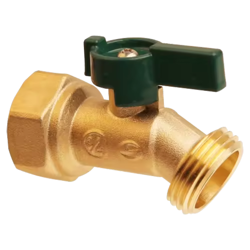 Factory Customizable FIP to Hose 125psi WOG Brass Quarter-Turn No-Kink Hose Bibb with NSF/ANSI 61 Approval
