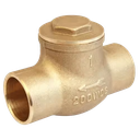 Leak Proof 1/2"-2" 200PSI WOG Sweat End Brass Swing Check Valve for Plumbing System