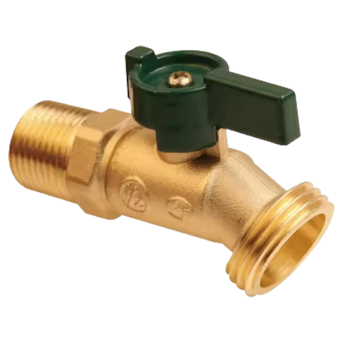 Factory Customization MIP or Cup to Hose 125 psi WOG Brass Quarter Turn No-Kink Hose Bibb