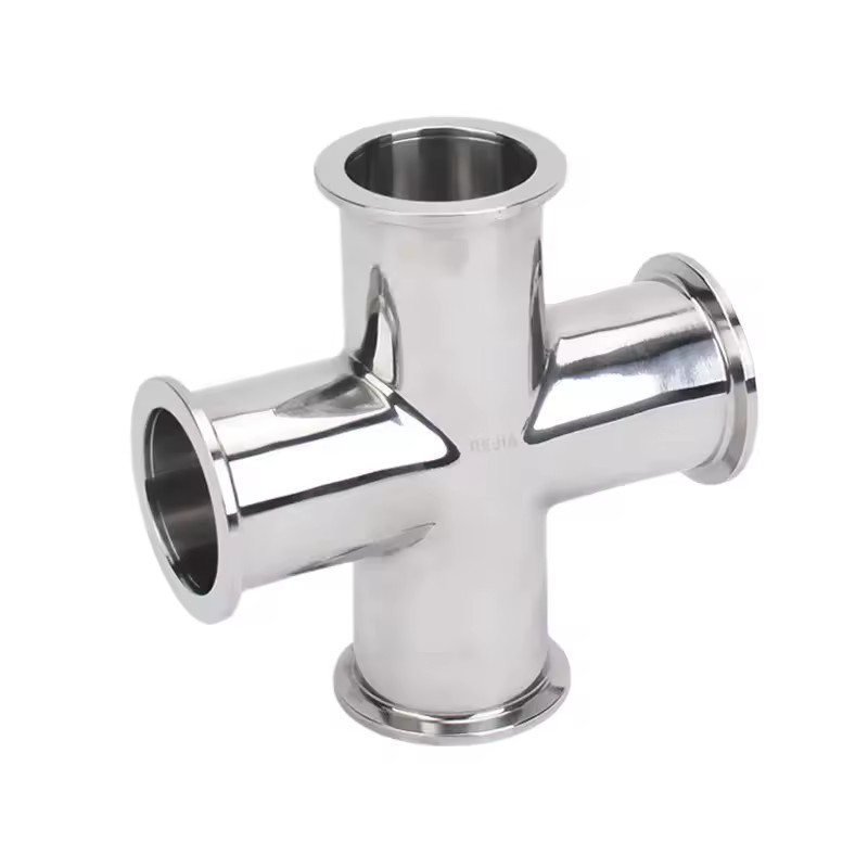 High Quality Stainless Steel KF ISO CF Helium Leak Detection Fittings Vacuum Cross Fitting