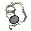 Food Grade Seal Silicone PTFE EPDM Tri Clamp Gasket With Screen Mesh