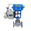 DN50 WCB SS304 Pneumatic Diaphragm Control Flange Golobe Valve Pneumatic Control Valve With Positioner