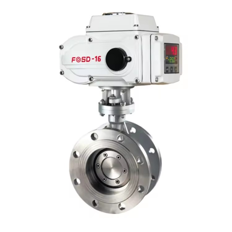SS304 and SS316L Metal Seated Electric Triple Offset butterfly Valve