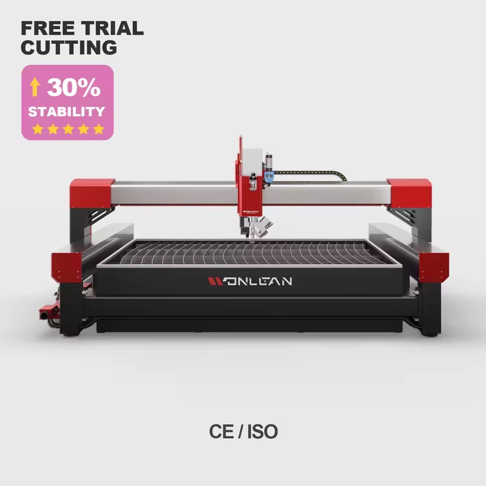 Cnc Waterjet Cutting Marble Machine 5 Axis Water Jet Cutting