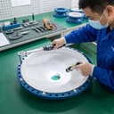 Superior Pilot Plant PTFE Lined Smooth Surface Chemical Reactor with Acrylic Lid