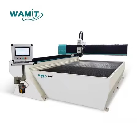 60K Psi 37KW Pump High Precision Water Jet Cutting Machine for Glass Stone Tile 3 Axis 5 Axis Water Jet Cutter