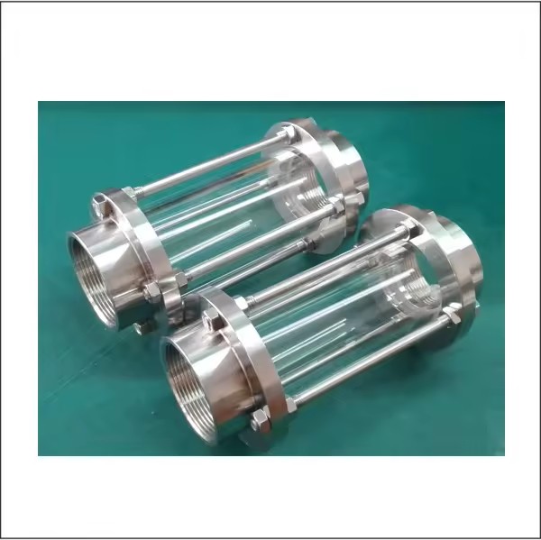 tank Vessel Sight Glass Hydraulic Stainless Steel Npt Female Threaded In-line Tubular View Sight Glass