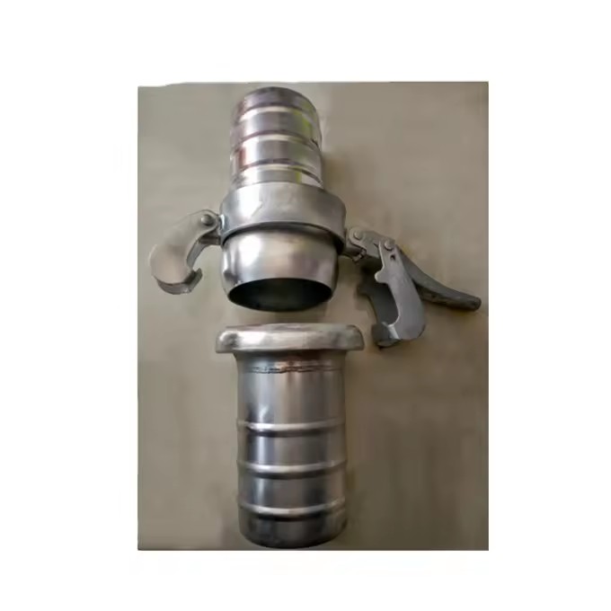 DN100 Galvanized Carbon Steel Lever Lock Quick Release Bauer Coupling 1 Piece Liquid Polished