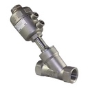 Hydraulic Angle Seat Valve SS304 PTEF Sealing DN15-DN100 1 Year Warranty