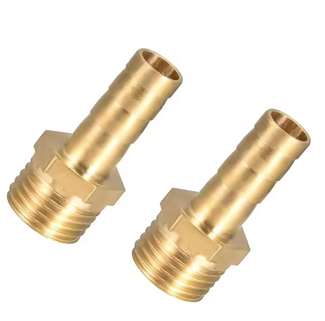 1/4inch / 6mm Hose Barb Male BSP Thread Brass Barbed Coupling for Water Application ANSI Standard