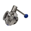 KF Vacuum butterfly Valve High Vacuum Helium Inspection 304 Stainless Steel Source Factory Support Customization