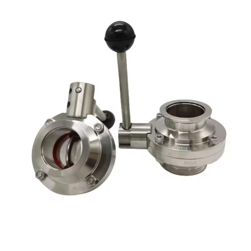 ISO Vacuum butterfly Valve High Vacuum Full -cricket Inspection 304 Stainless Steel Manual butterfly Valve