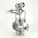 YK43X-16P Manual Stainless Steel Flange Gas Regulator Pilot Piston Diaphragm Nitrogen/Natural Air/Gas for Pressure Reducing