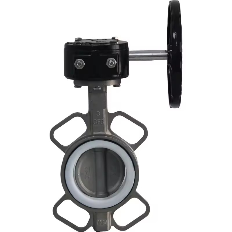 RDNT Manual High Temperature Cast Steel Body EPDM Soft Seat Multi Function Flow Control Butterfly Valve