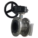 RDNT Manual Stainless Steel 304 Flanged Vertical Plate Butterfly Valve for Water Flow Control