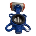 RDNT Stainless Steel Pneumatic Wafer Butterfly Valve-DN50-DN300 IP67 Enclosure Rapid Response & High Reliability for Automation