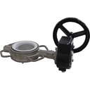 RDNT International US German Standards Cast Steel WCB Wafer Lug Manual High Temperature Butterfly Valve