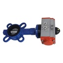 RDNT Pneumatic Automation Wafer Lug Design Compact Size Butterfly Valve for Water Double Acting Quick Type International