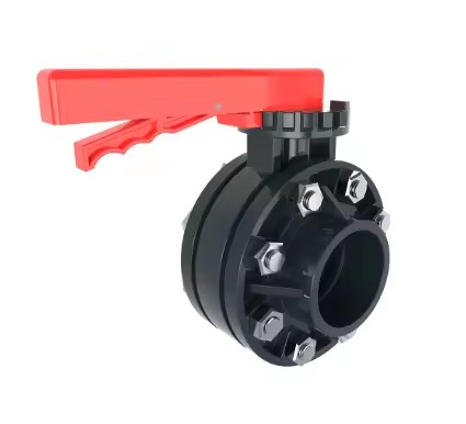 SWD 6" Flange Type Plastic PVC Butterfly Valve