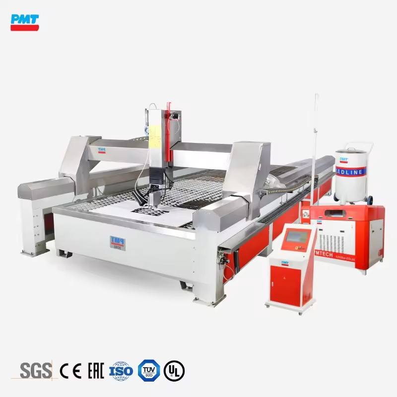 PMT 6000 Bar 5 Axis CNC Waterjet Cutting Machine with Waterjet Pump for Metal