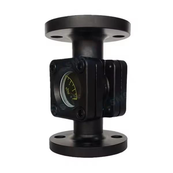 LSMSFI Baffle Double Window Sight Glass Flow Indicator for Fluid Flow Detection