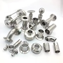 SMS DIN 3A ISO Tri Clamp Elbow Cross Tee Union Ss 304/316l Butt Weld Price Sanitary Stainless Steel Pipe Fittings for Food Grade